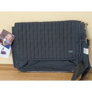 LUG Pontoon GRAY "Fog" Convertible Crossbody Messenger Shoulder Bag 10"x12"  NEW